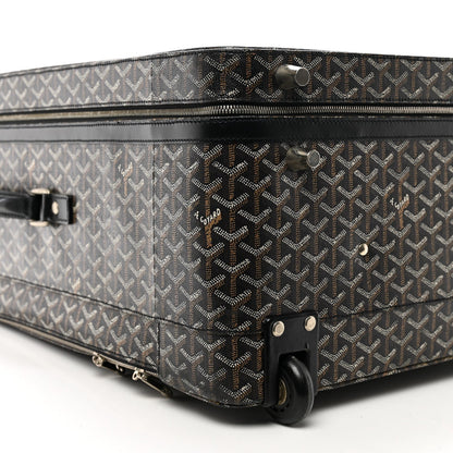 Goyard Trolley MM Rolling Suitcase – Black Goyardine Canvas
