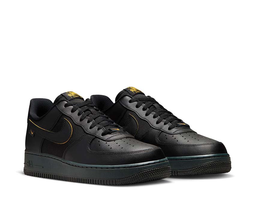 Nike Air Force 1 '07 Sneakers "Black / University Gold"