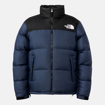 Men's The North Face 1996 Retro Nuptse 700 Hooded Down Jacket - Navy Black