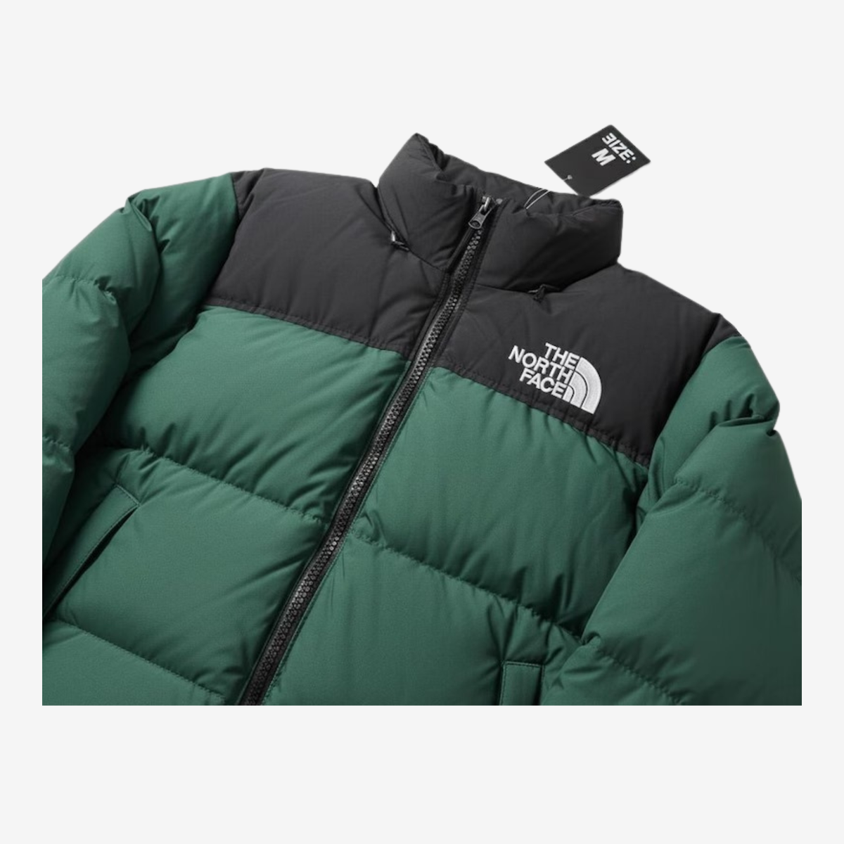Men's The North Face 1996 Retro 700 Hooded Down Puffer Jacket - Green / Black