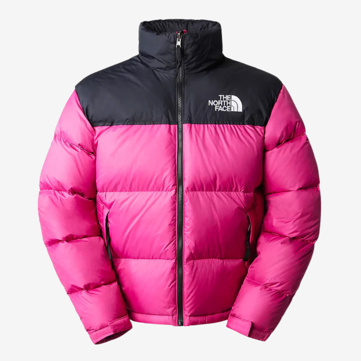 The North Face 1996 Retro Nuptse 700 Hooded Down Jacket - Pink / Black