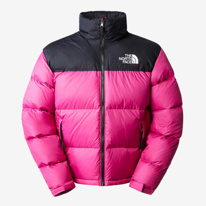 The North Face 1996 Retro Nuptse 700 Hooded Down Jacket - Pink / Black