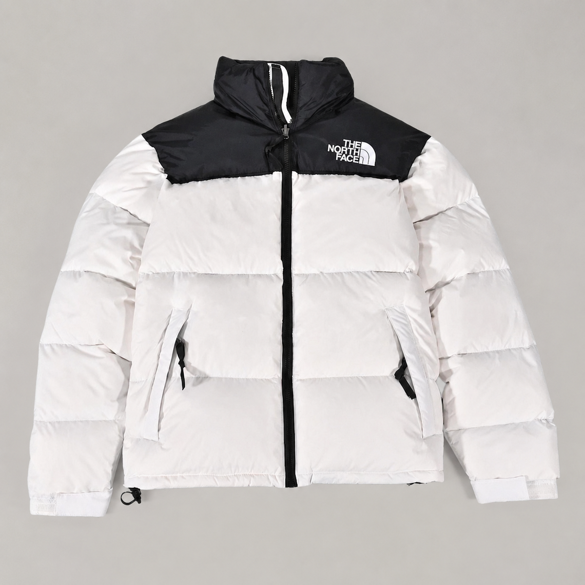 Men's The North Face 1996 Retro Nuptse 700 Hooded Puffer Jacket - Black / White